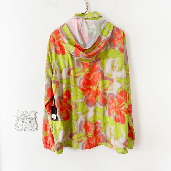 NWT Municipal Sport Utility Anorak Jacket in Wildflower Hooded Windbreaker M - Picture 9 of 13